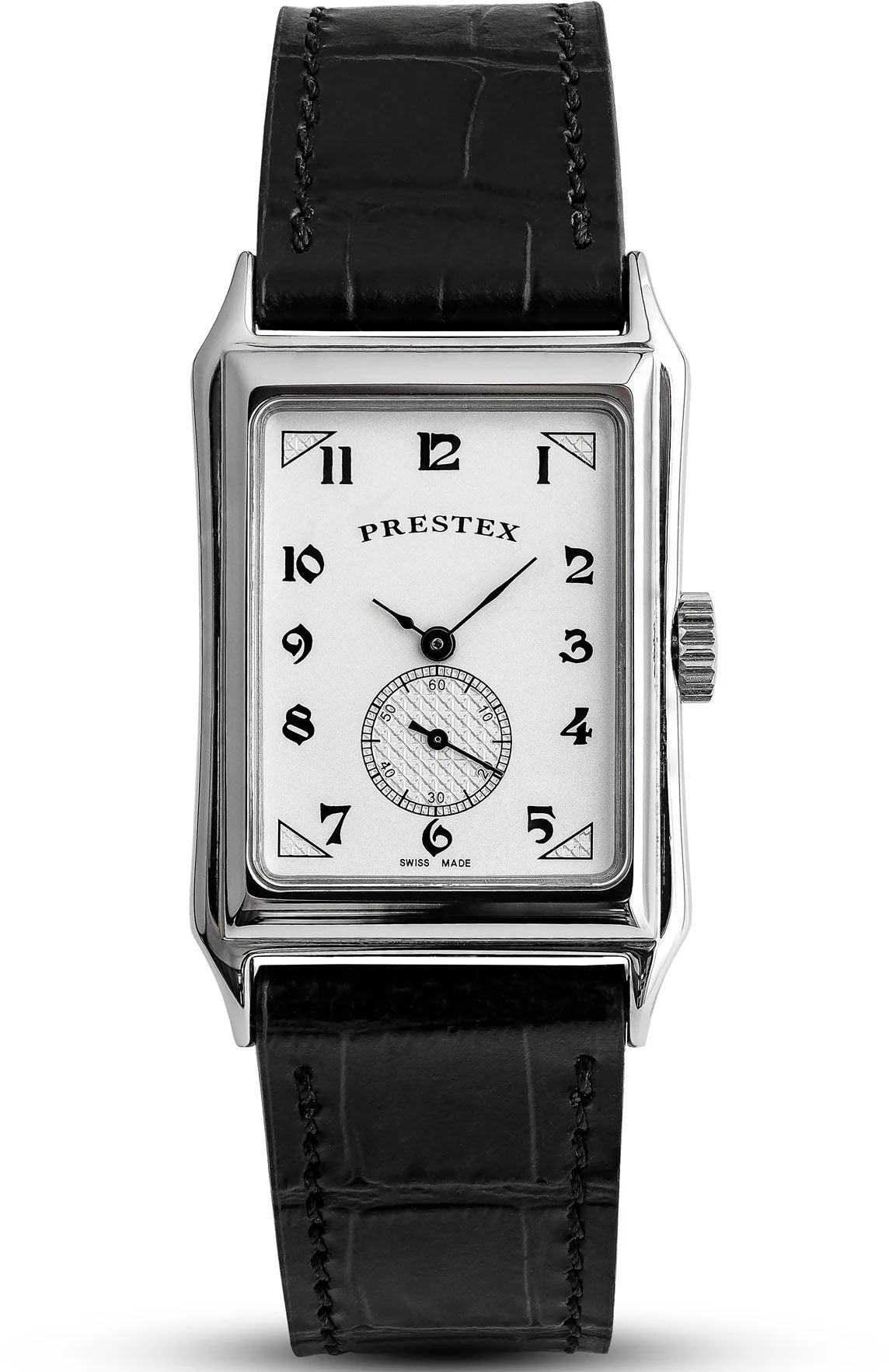 Duckworth Prestex Parker White Black Leather Watch D813-02-A Image 1