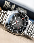 Duckworth Prestex Rivington GMT Black Grey Fume Steel Bracelet Watch D489-01-ST Image 4