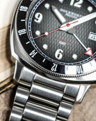 Duckworth Prestex Rivington GMT Black Grey Fume Steel Bracelet Watch D489-01-ST Image 5