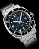 Duckworth Prestex Rivington GMT Blue Fume Steel Bracelet Watch D489-03-ST Image 5