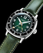 Duckworth Prestex Rivington GMT Green Fume Olive Green Leather Watch D489-04-E Image 5