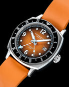 Duckworth Prestex Rivington GMT Orange Fume Orange Rubber Watch D489-05-OR Image 4