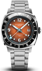 Duckworth Prestex Rivington GMT Orange Fume Steel Bracelet Watch D489-05-ST Image 1