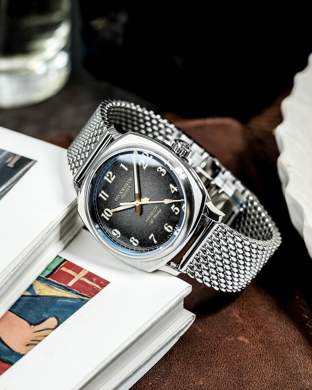 Duckworth Prestex Verimatic Black Fume Mesh Bracelet Watch D891-01-ST Image 3