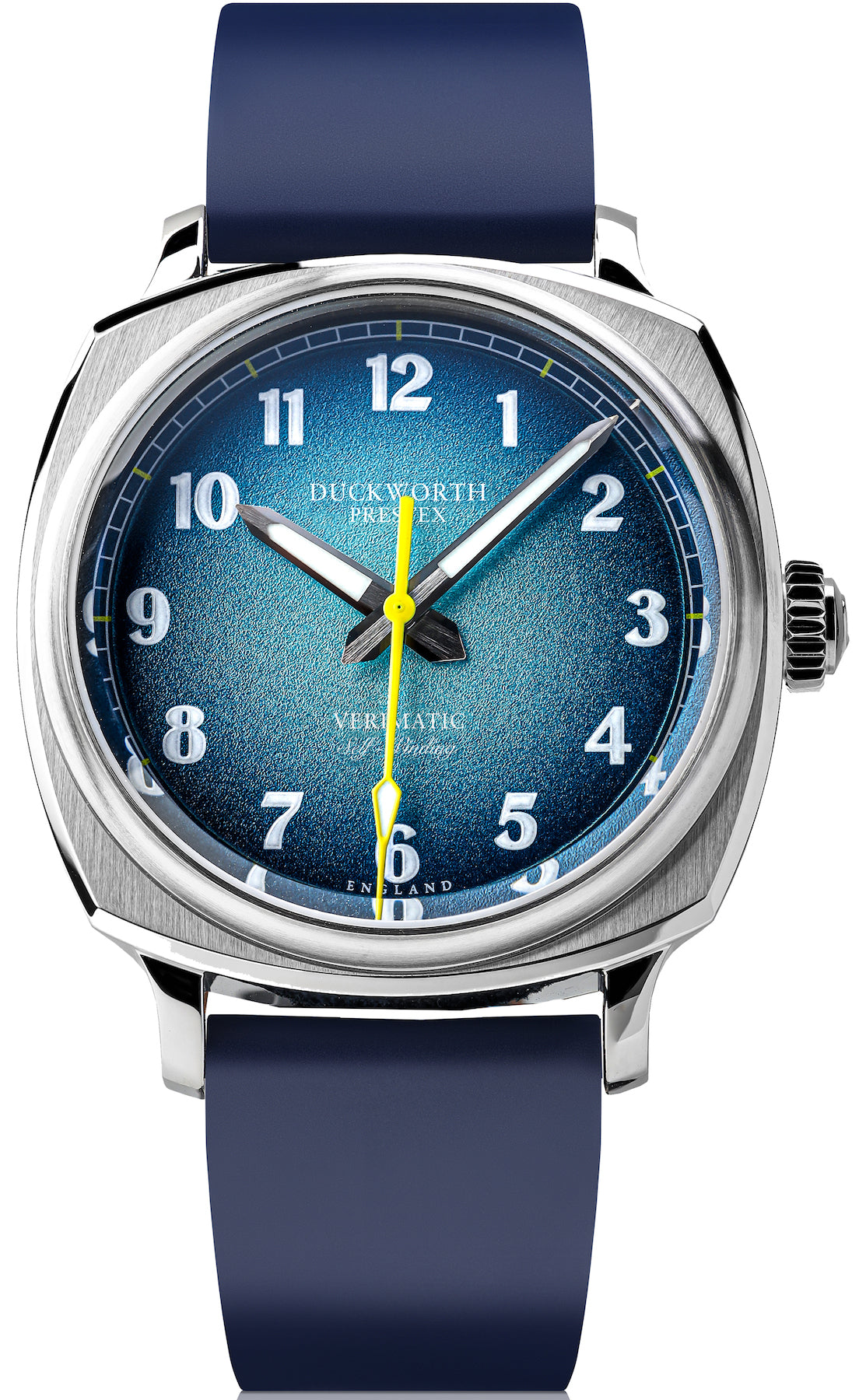 Duckworth Prestex Verimatic Blue Fume Blue Rubber Watch D891-03-DR Image 1