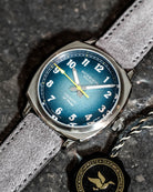 Duckworth Prestex Verimatic Blue Fume Grey Suede Watch D891-03-G Image 3