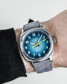 Duckworth Prestex Verimatic Blue Fume Grey Suede Watch D891-03-G Image 4
