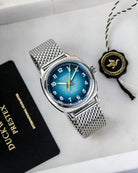 Duckworth Prestex Verimatic Blue Fume Mesh Bracelet Watch D891-03-ST Image 4