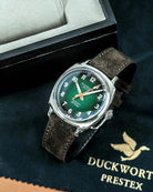 Duckworth Prestex Verimatic Green Fume Brown Suede Watch D891-04-F Image 4