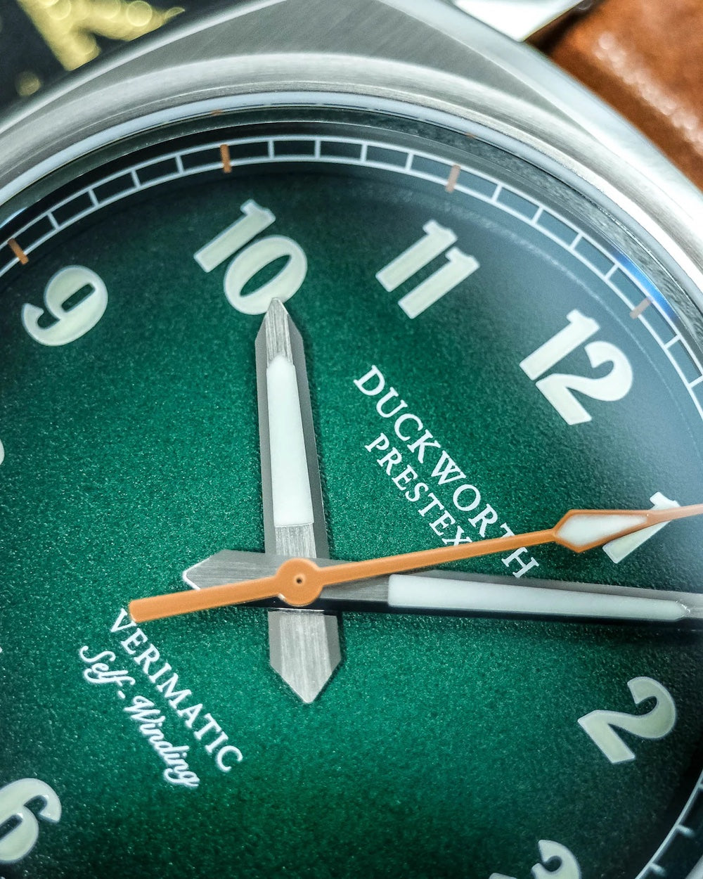 Duckworth Prestex Verimatic Green Fume Grey Suede Watch D891-04-G Image 5