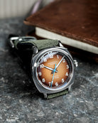 Duckworth Prestex Verimatic Orange Fume Birch Green Suede Watch D891-05-L Image 3