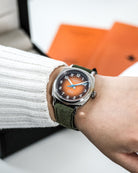 Duckworth Prestex Verimatic Orange Fume Birch Green Suede Watch D891-05-L Image 5