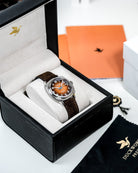 Duckworth Prestex Verimatic Orange Fume Brown Suede Watch D891-05-F Image 7