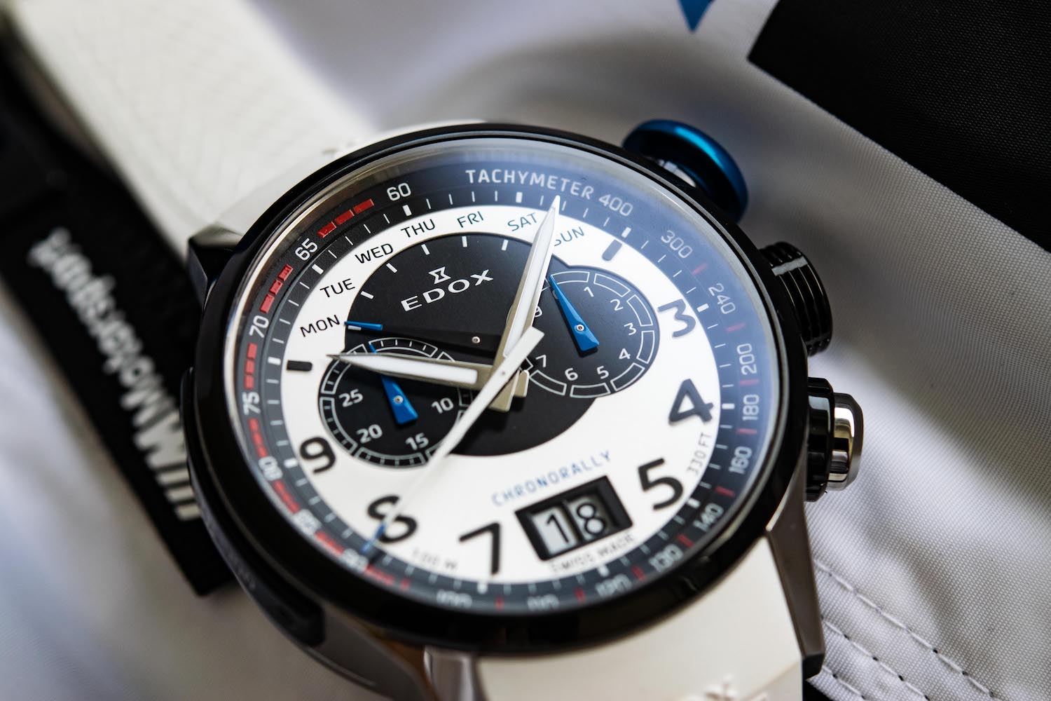 Edox Chronorally BMW M Motorsport Limited Edition Watch 38001 TINNBU BN Image 3