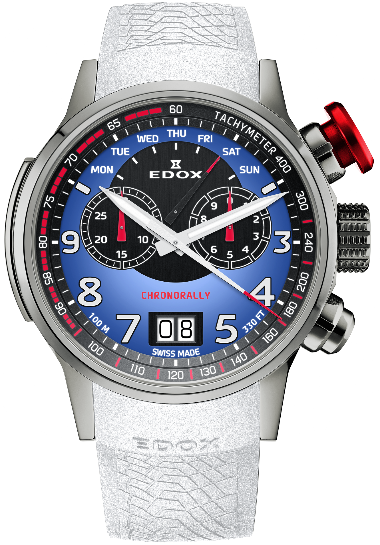 Edox Chronorally BMW M Motorsport Limited Edition Watch 38001 TINR BUDN Image 1