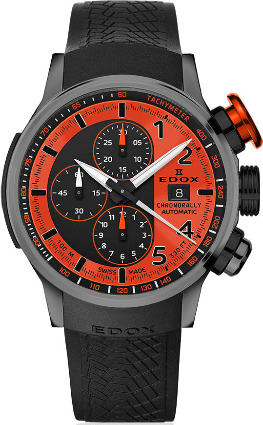 Edox Chronorally Chronograph Automatic Watch 01129 TNGOCA ONB Image 1