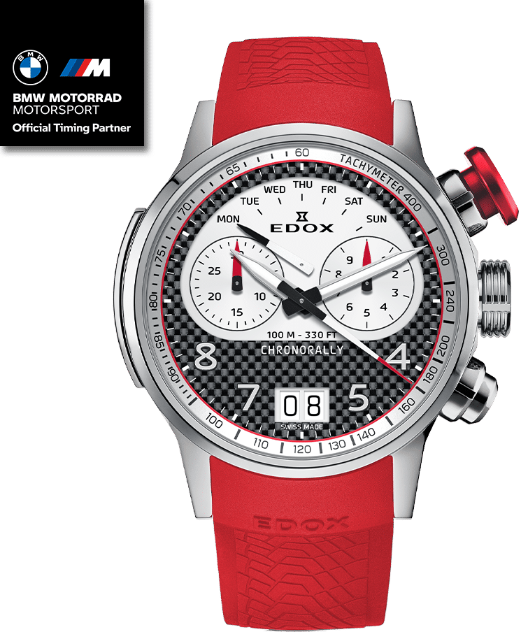 Edox Chronorally Chronograph BMW Limited Ediiton Watch 38003 TINR CANBR Image 3