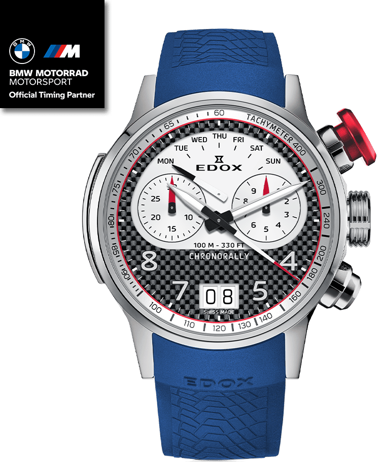 Edox Chronorally Chronograph BMW Limited Ediiton Watch 38003 TINR CANBR Image 4