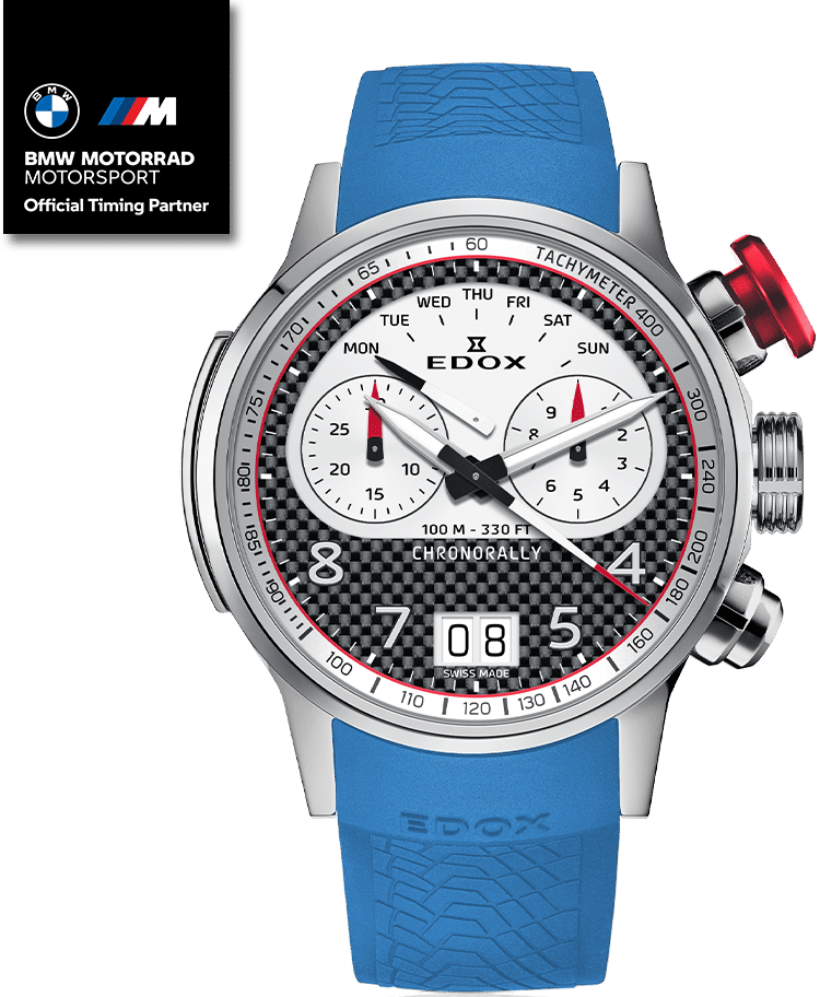 Edox Chronorally Chronograph BMW Limited Ediiton Watch 38003 TINR CANBR Image 5