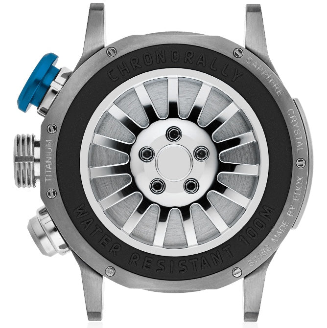 Edox Chronorally Chronograph Titanium Watch 38003 TINBU BRNBU Image 2
