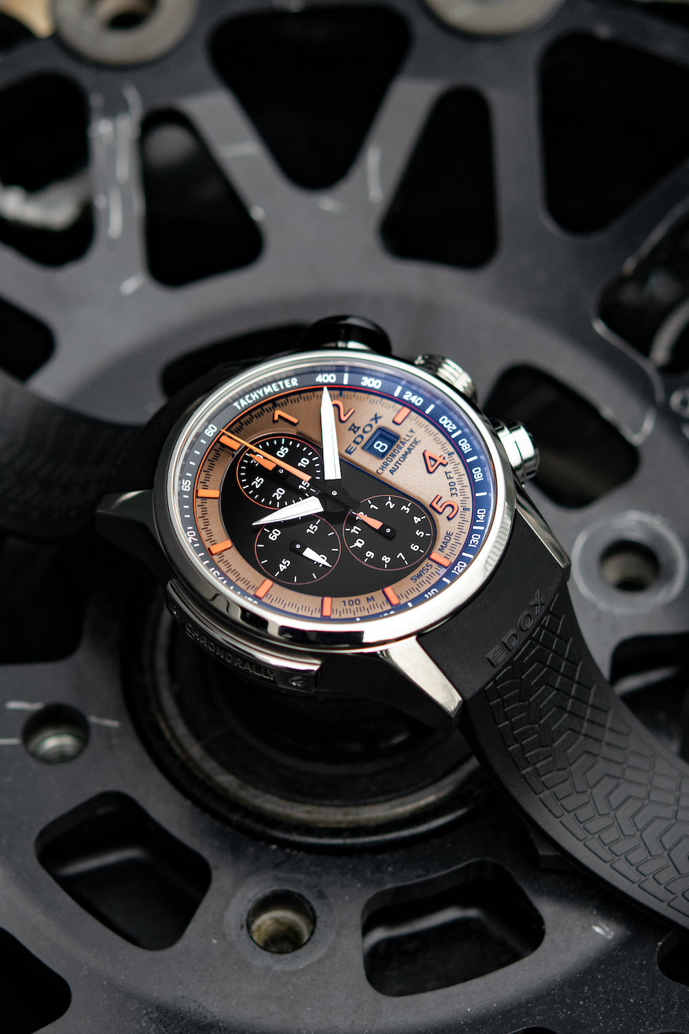 Edox Chronorally Chronograph Titinium 01129 TNCA BENO Image 3