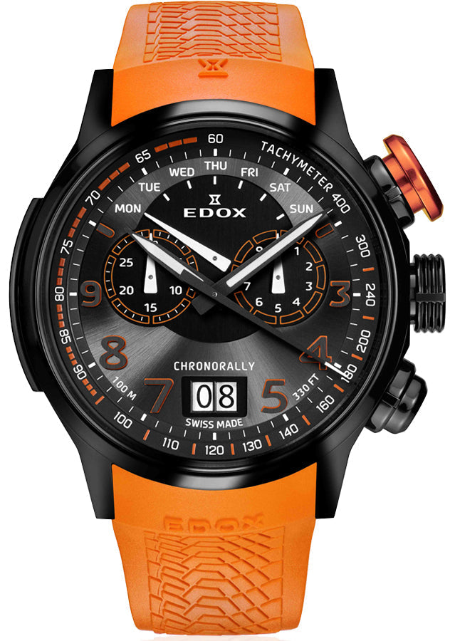 Edox Chronorally Chronograph Watch 38001 TINNO3 NO3 Image 1