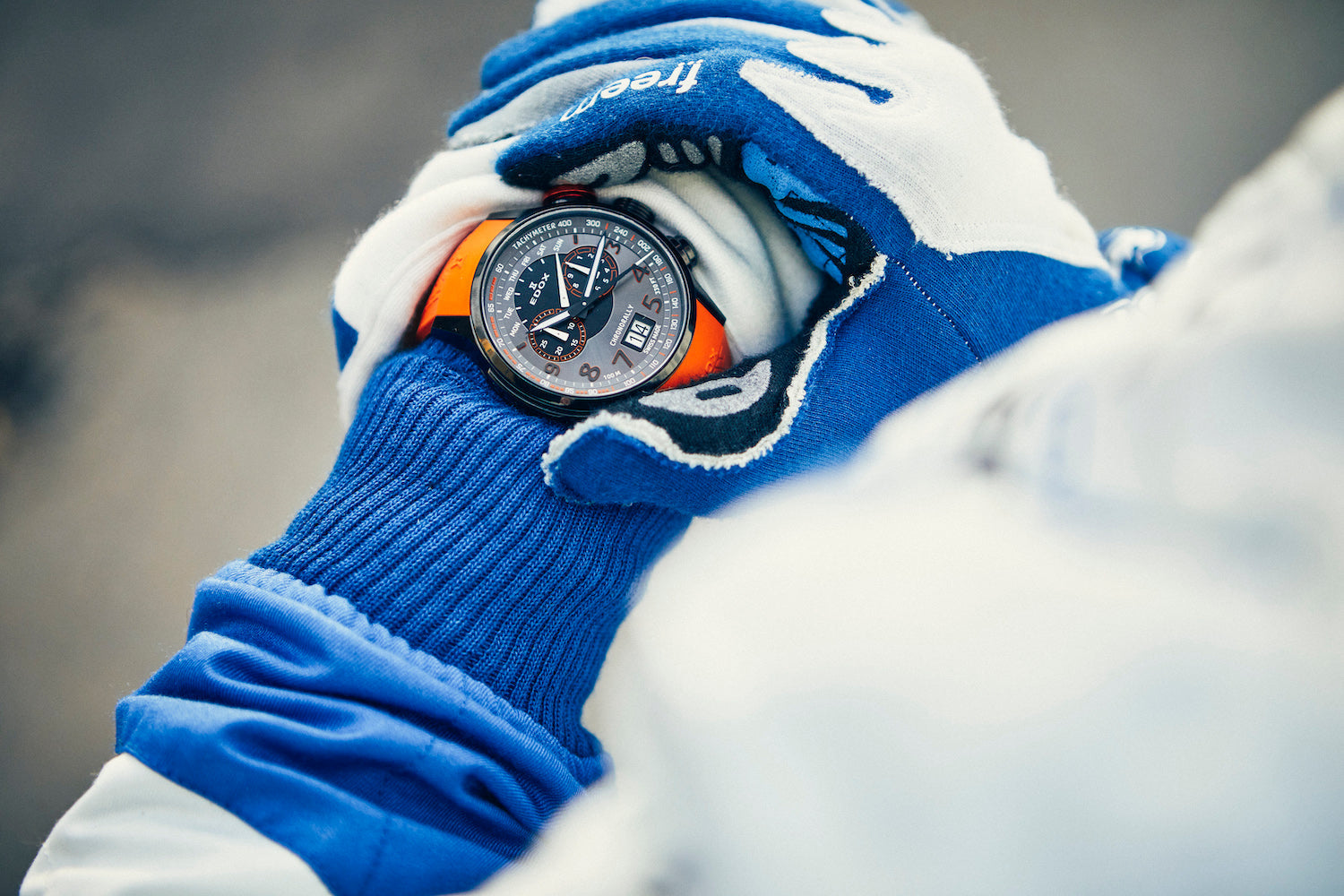 Edox Chronorally Chronograph Watch 38001 TINNO3 NO3 Image 5