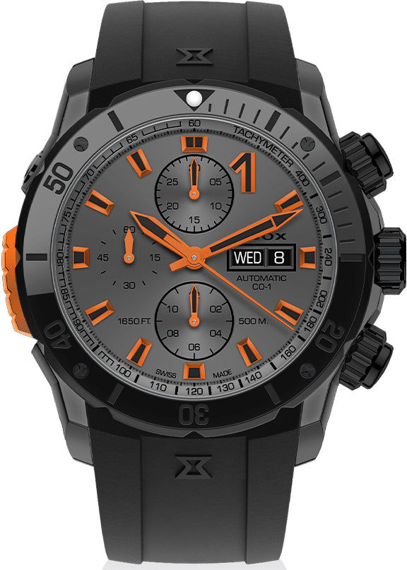 Edox CO-1 Automatic Chrono Watch 01128-37GNNOCA-GNO Image 1