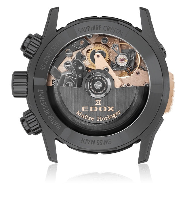 Edox CO-1 Automatic Chrono Watch 01128-37GNRCA-GNR Image 2