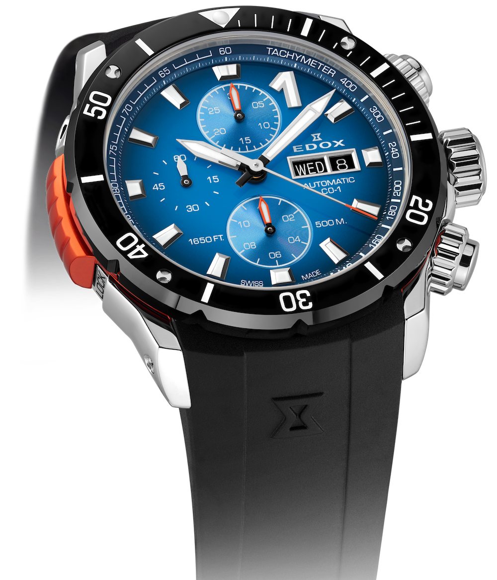 Edox CO-1 Automatic Chrono Watch 01128-3NOCA-BUIDN Image 3