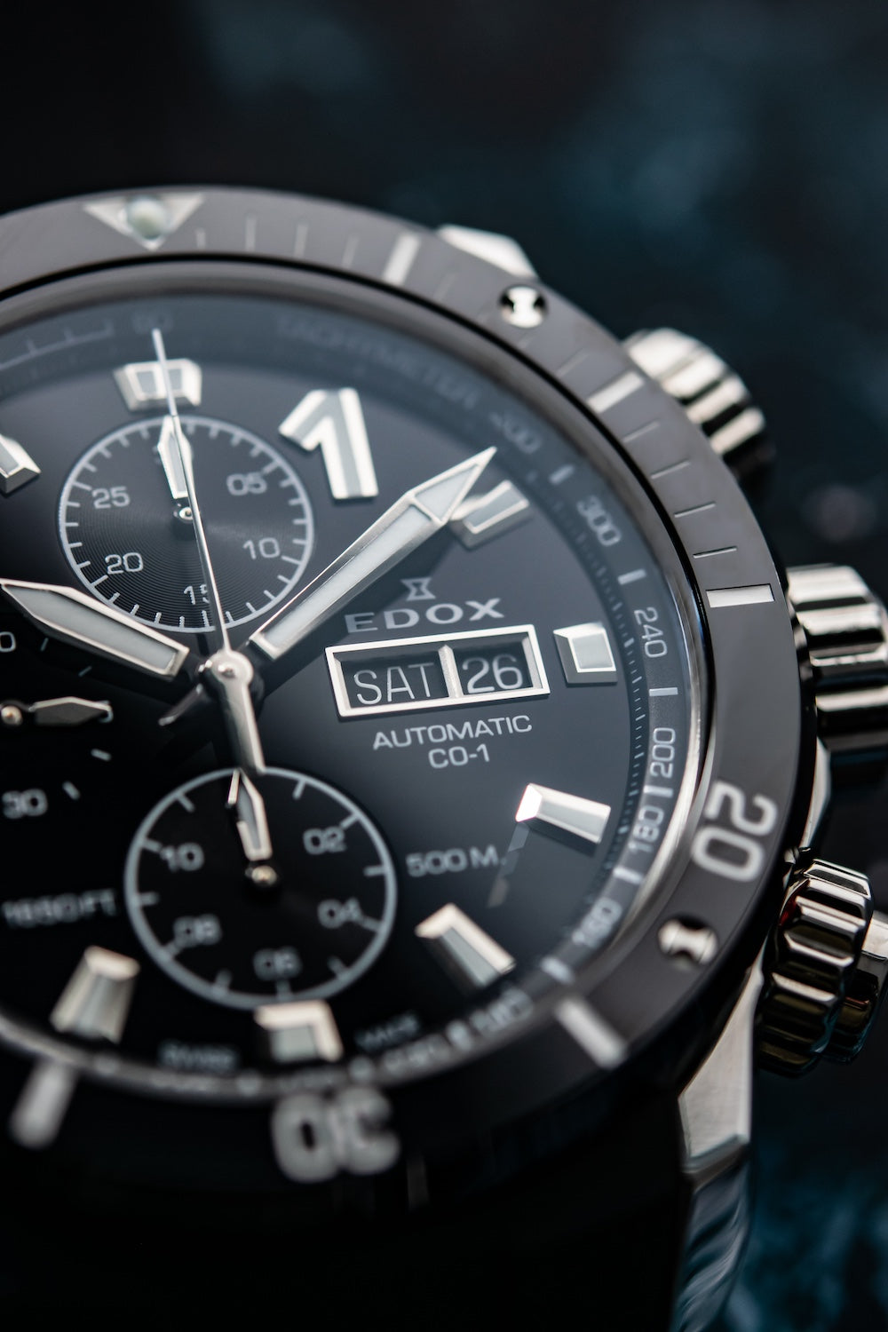 Edox CO-1 Automatic Chrono Watch 01128-3NRCA-NN Image 4