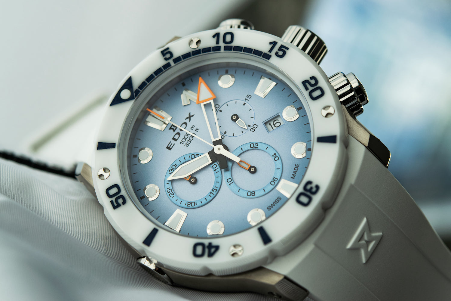 Edox CO-1 Chrono Quartz Titanium 10242 TINB BUICDNO Image 6