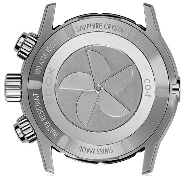 Edox CO-1 Chrono Quartz Titanium Mens Watch 10242 TINM BUIDN Image 2