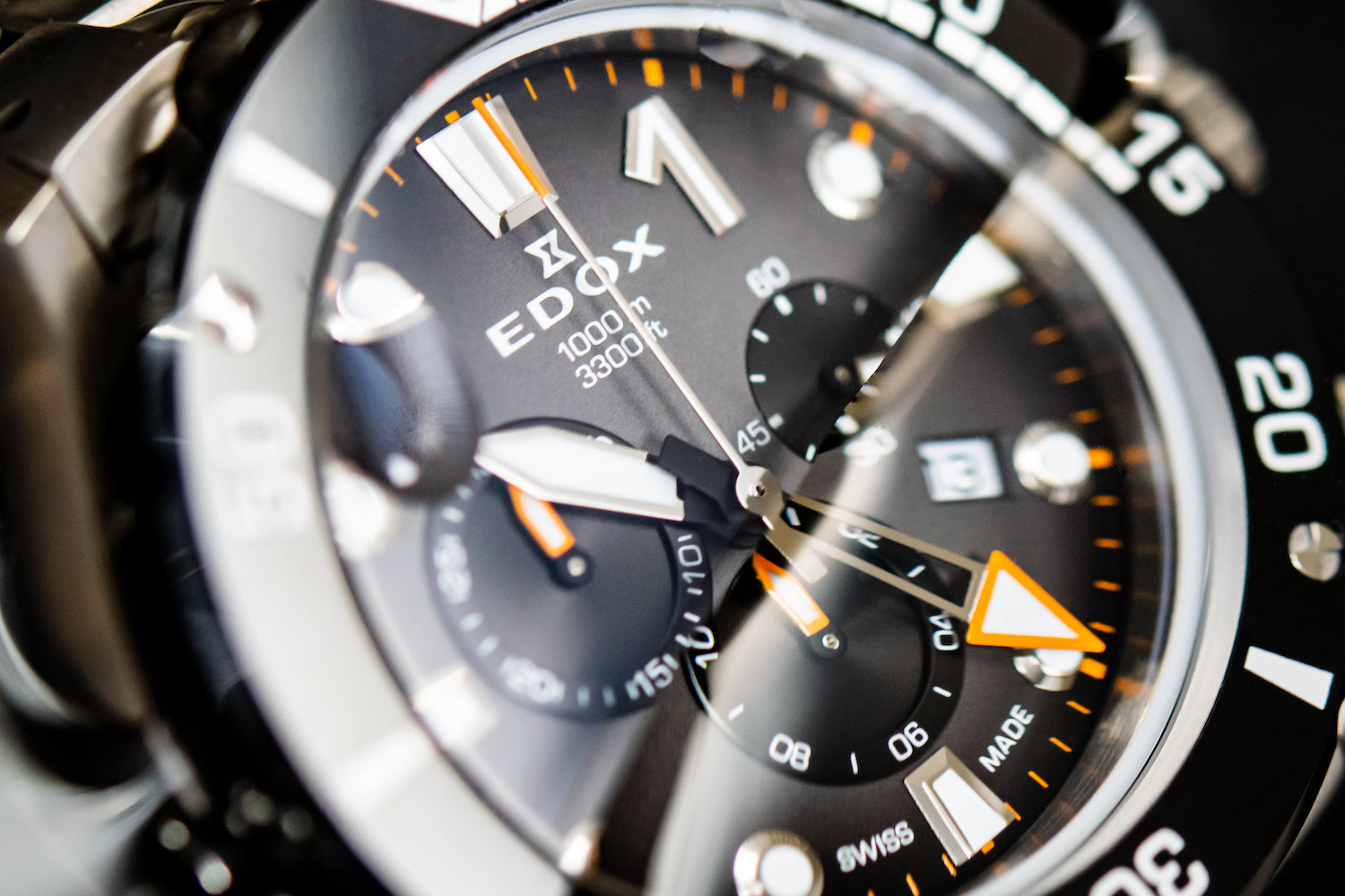 Edox CO-1 Chrono Quartz Titanium Watch 10242 TINM GIDNO Image 5