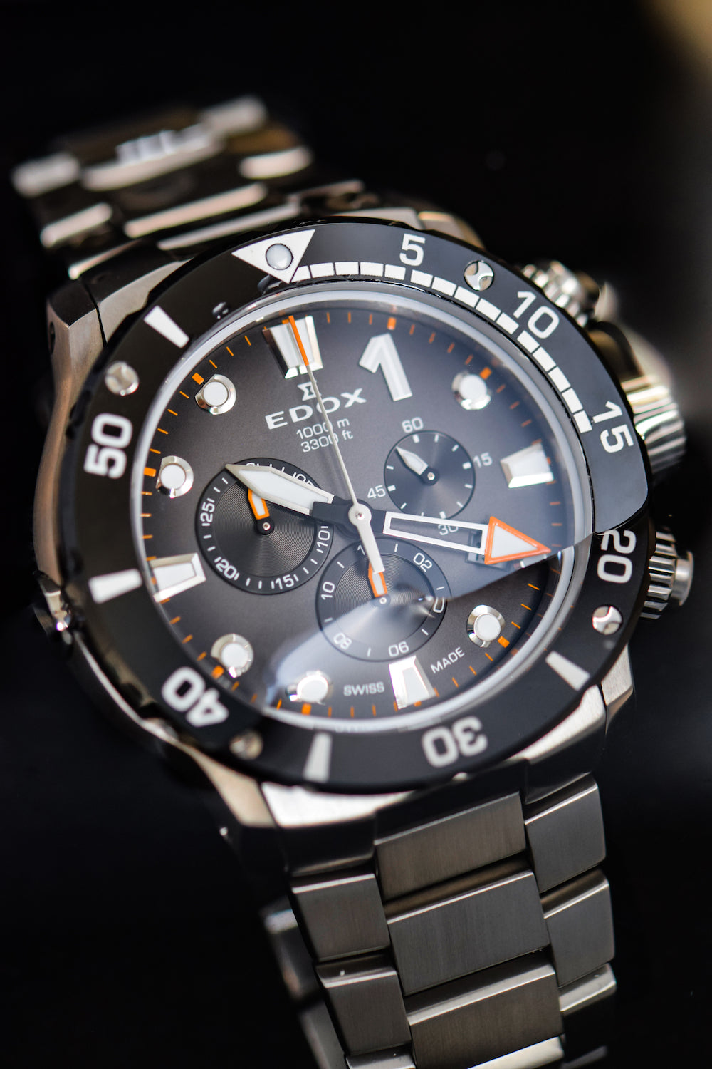 Edox CO-1 Chrono Quartz Titanium Watch 10242 TINM GIDNO Image 7