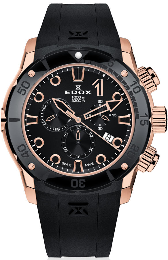 Edox CO-1 Chrono Quartz Titanium Watch 10242 TINR NIR Image 1