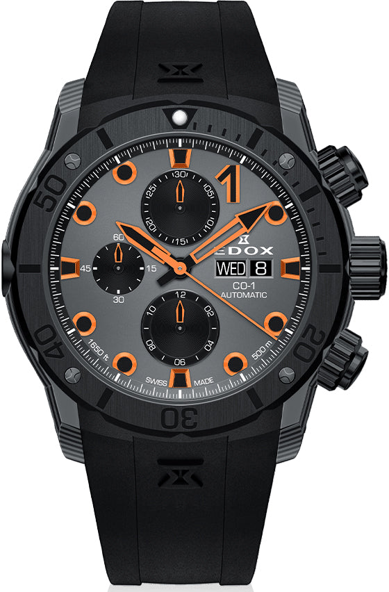 Edox CO-1 Chronograph Automatic Watch 01125 CCN GNO Image 1