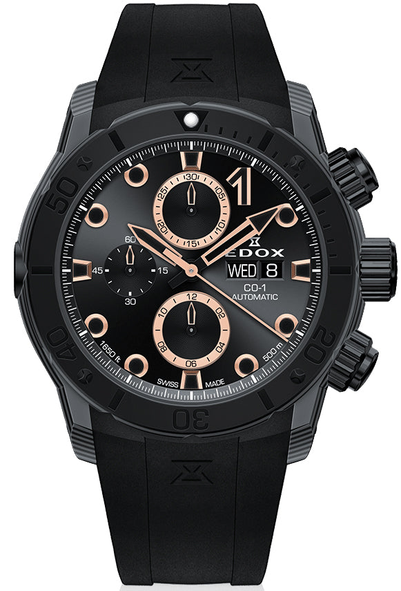 Edox CO-1 Chronograph Automatic Watch 01125 CCN NR Image 1