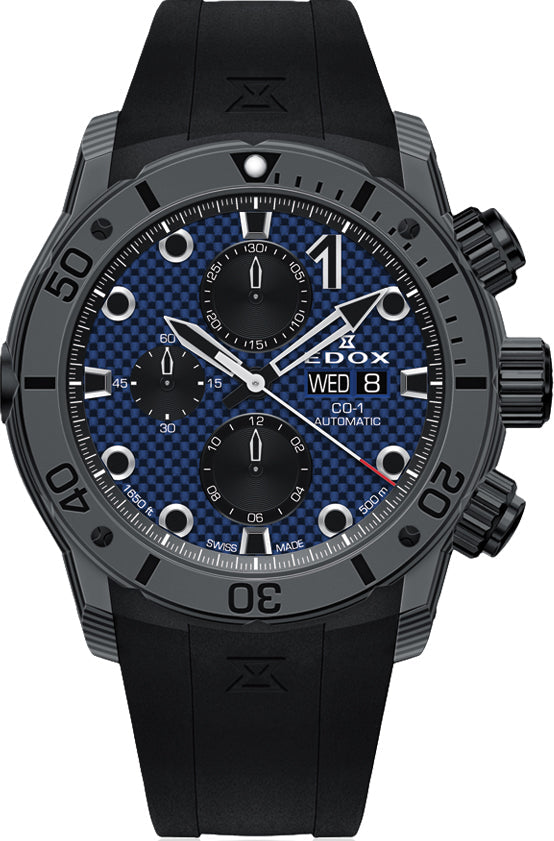 Edox CO-1 Chronograph Automatic Watch 01125 CLNGN BUNN Image 1