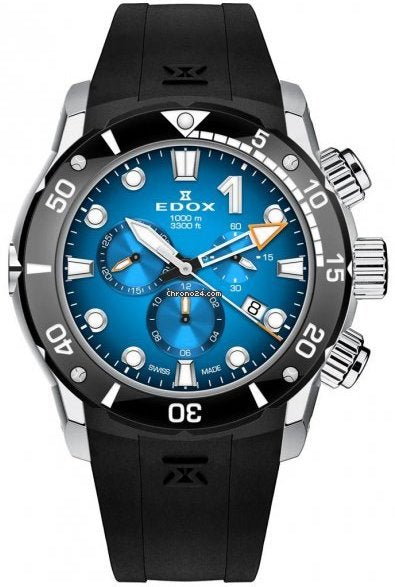 Edox CO-1 Chronograph Watch 10242 TIN BUIDN Image 1