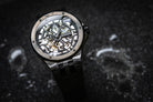 Edox Delfin Mecano 3 Hands Skeleton Watch 85303 357GN NGN Image 8