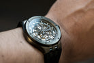 Edox Delfin Mecano 3 Hands Skeleton Watch 85303 357GN NGN Image 9