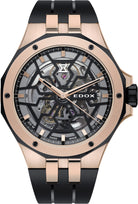 Edox Delfin Mecano 3 Hands Skeleton Watch 85303 357RN NRN Image 1
