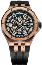 Edox Delfin Mecano 3 Hands Skeleton Watch 85303 357RN NRN Image 3