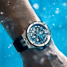 Edox Delfin Mecano 3 Hands Skeleton Watch 85303 357RN NRN Image 8