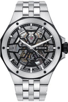 Edox Delfin Mecano 3 Hands Skeleton Watch 85303 3NM NBG Image 1