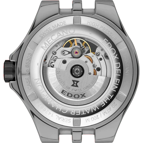 Edox Delfin Mecano Automatic Watch 85303 357GNM NGN Image 2