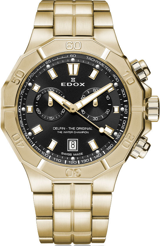 Edox Delfin The Original Chronograph Watch 10113 37JM NID Image 1