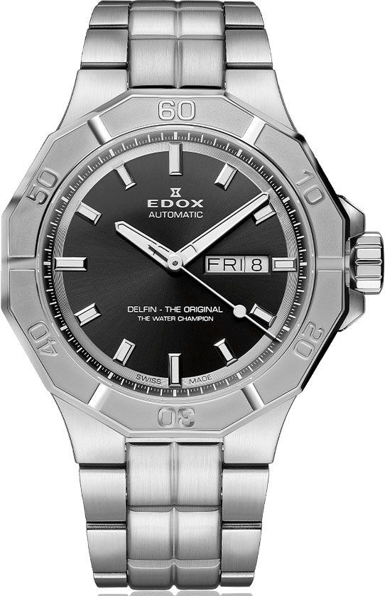 Edox Delfin The Original Day Date Watch 88008 3M NIN Image 1