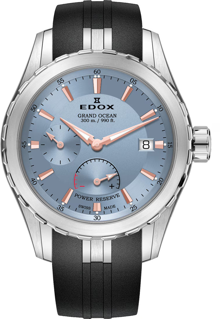Edox Grand Ocean Power Reserve Small Second Watch 94500 3CA BUCR Image 1